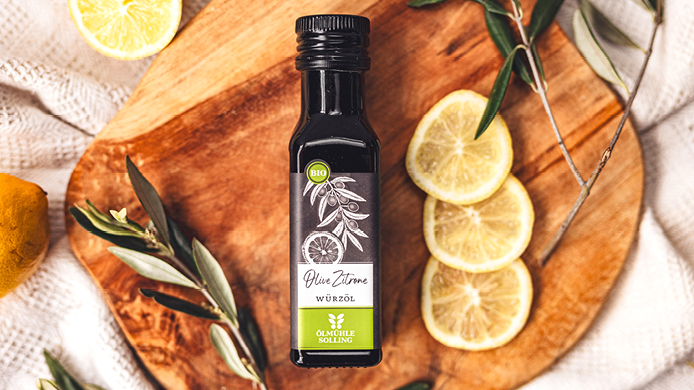 Würzöl Olive-Zitrone der Ölmühle Solling